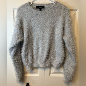 Forever 21 Soft Light Blue Crew Neck Sweater